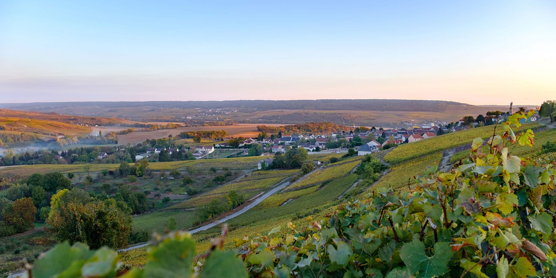 Photo of a man giving a talk on stage with blue curtains behind him.